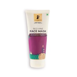 Pilgrim Anti Ageing Red Vine Face Pack & Mask Paste with Mulberry Extracts & Rosehip Oil, 100g
