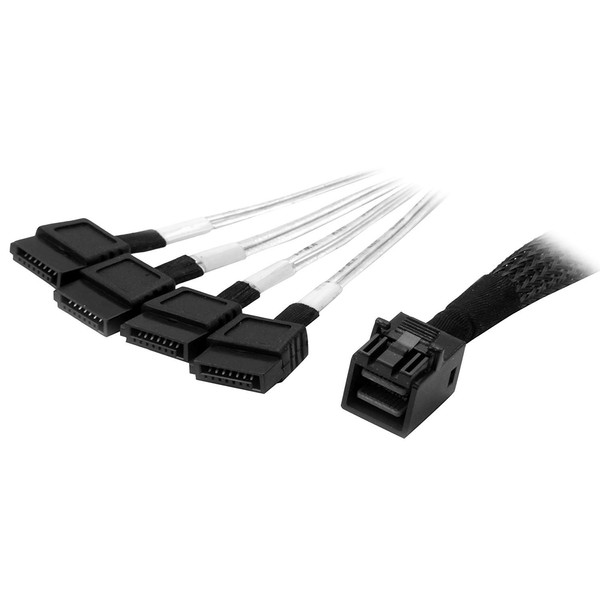 StarTech.com SAS43SAT1M 1 m Internal Mini SAS to SATA Cable,