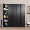 Prepac Elite 32" Tall Wall Cabinet, Black