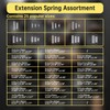 100 Pcs Extension Spring, Beesini Extension Spring Assortment Kit 25
