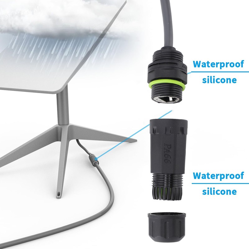 SPX Plug to RJ45 Adapter IP68 Waterproof 1200Mbps Data Transfer
