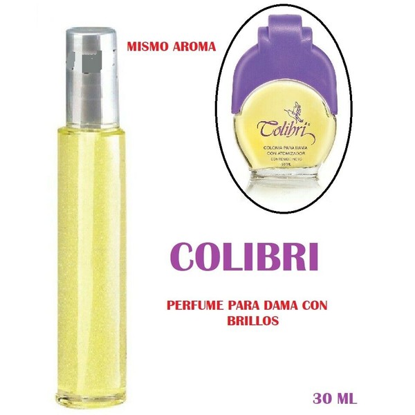 COLIBRI  perfume con brillos PARA DAMA DE FULLER COSMETICS-ARMAND DUPREE 30 ml.