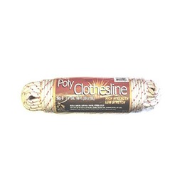 1/4" Diameter X 100 Feet High Strength Braided Poly Clothesline Rope #81004