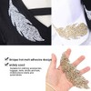 Rhinestones Patches, 5Pcs Leaves Pattern Rhinestones Applique on Patches for