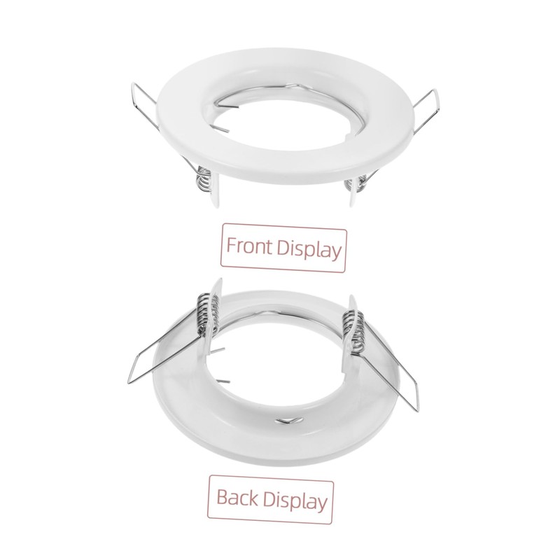 SHINEOFI Space-Saving Light Fitting 3pcs Mr16/gu10 Spotlight Fixtures Iron Trim