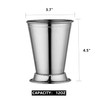 HningBuyox 2 Pack Mint Julep Cups, 12 OZ Silver Julep