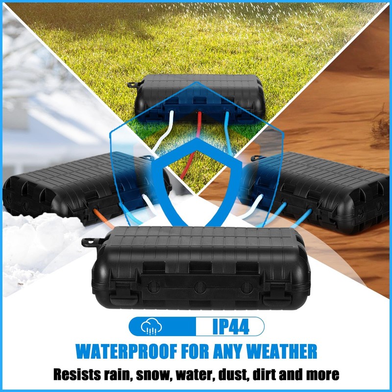 Frienda IP44 Large Outdoor Waterproof Extension Cord Box with 4