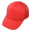 Dalix Blank Hat Summer Mesh Cap in Red Trucker Hat