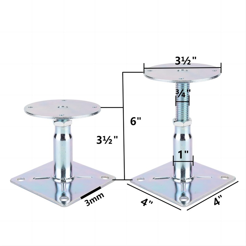 YXGJDP 4 Pack Adjustable Floor Jack, 3.5 to 6 Inch,