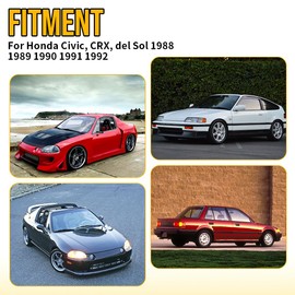 AUTOVIC Rear Disk Conversion Brackets For 1988-1992 Honda Civic, CRX, del Sol