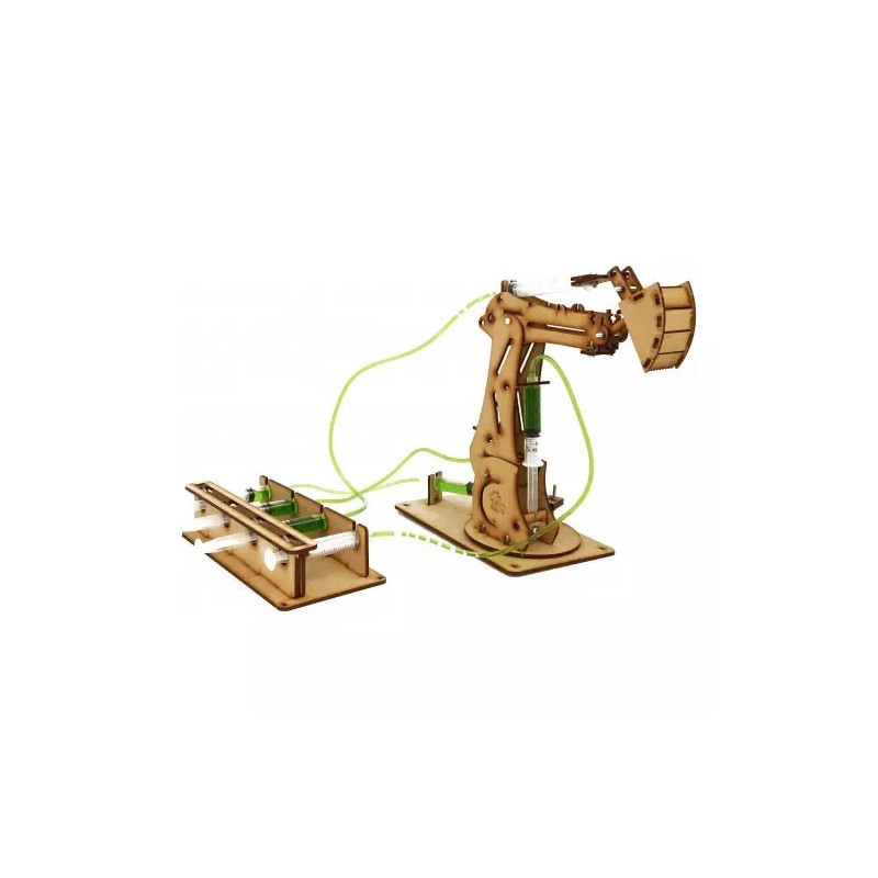 Monkits Education Brazo Hidráulico Para Armar Juguete Didáctico, Mecanico