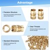 M METERXITY 70-Pack Threaded Inserts, M4 x 8mm x 5mm