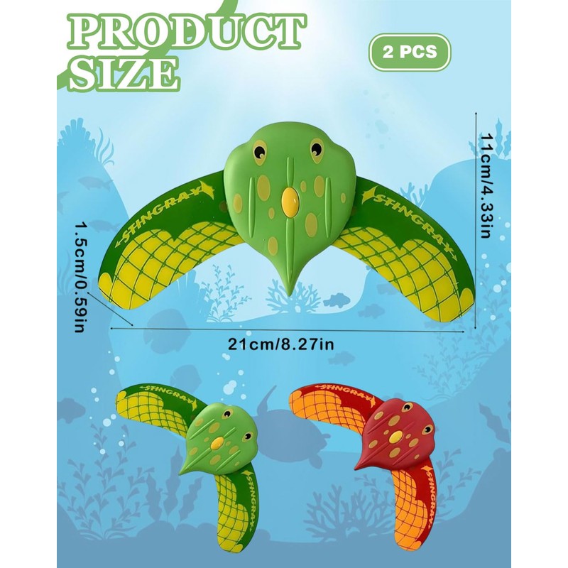 FUGLUS Pack of 2 Children's Water Toys, Pool Toy, Swimming