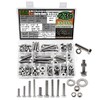 CO-RODE 236PCS 1/4-20, 5/16-18, 3/8-16 Heavy Duty Bolts and Nuts Assortment Kit,SAE Flat Washers, Lock Washers,304 Stainless Steel,10 Most Common Sizes