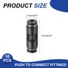 MECCANIXITY 5 Pcs Push to Connect Fittings 1/8 Inch Tube