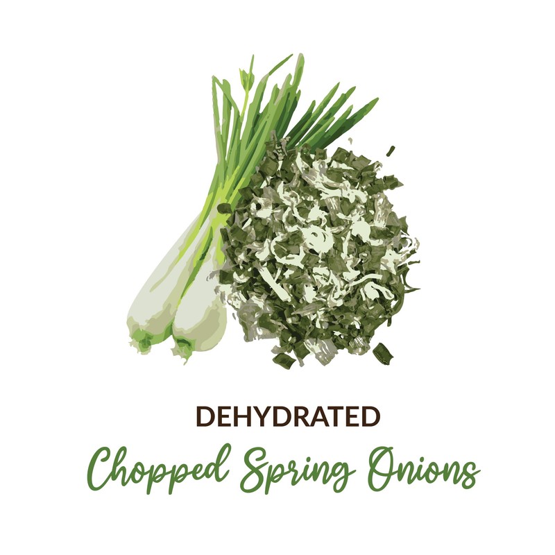 SHROOTS Dehydrated Chopped Spring Onion Flakes Pure Vegetarian No Added