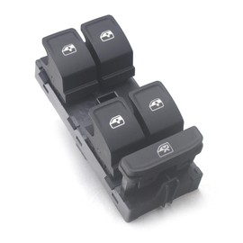 DKAEUK VWWS018 Window Switch White Light Fit For Atlas e-Golf Golf Passat Polo Taigo Taos T-Cross Teramont T-Rox Enyaq Fabia Kodiaq Octavia Scala Superb Ateaca Formentor Leon