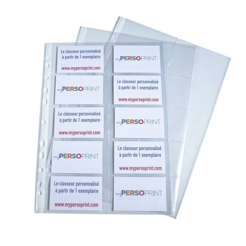 Exacompta - Ref 55046E - Polypropylene Specialist Business Card Punched