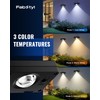 FabStyl Solar Fence Lights Outdoor Waterproof, Fence Light Solar Powered