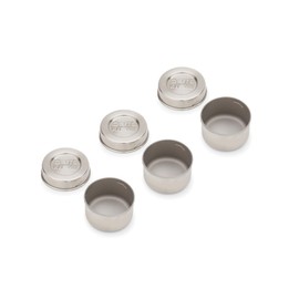 Bits Kits Stainless Steel Reusable Condiment and Snack Containers, Set of 3