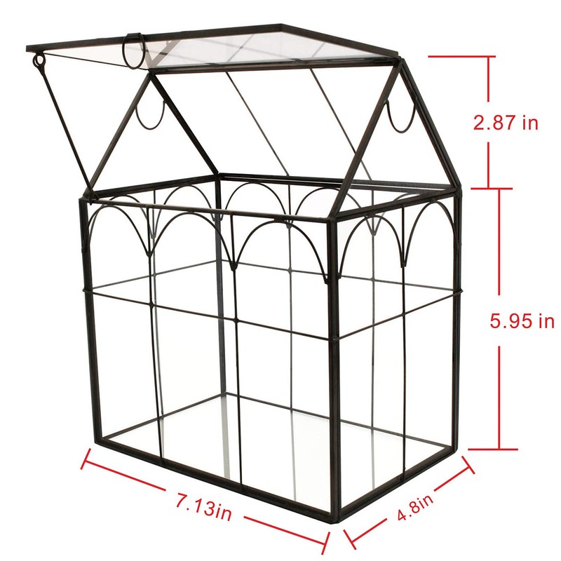 ELEGANTLIFE Glass Geometric Plant Terrarium,Succulent & Air Planter for Home