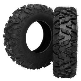 Lumiparty ATV Tires 25x8-12 6PR Set of 2, 25x8x12 6PR All-Terrain Tires, 25 8 12 Atv Tires