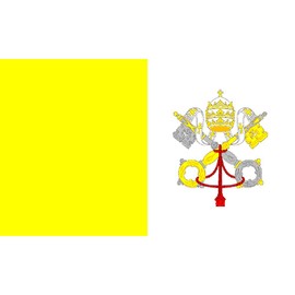 Vatican Flag with Grommets 3ft x 5ft