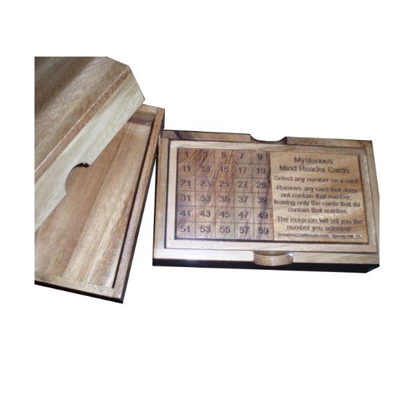 Creative Crafthouse Mysterious Mind Reader Cards in Wood Box with