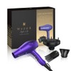 Purple Professional Light Weight Hair Dryer 1875W Tourmaline Ceramic Negative