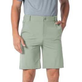 YSENTO Mens Golf Walking Shorts Quick Dry Lightweight Stretch Outdoor Walking Cargo Shorts(Cyan,38)