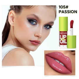 Lip Gloss Moisturising Jelly Lip Gloss Hydrating Lip Glow Oil (#105+106)