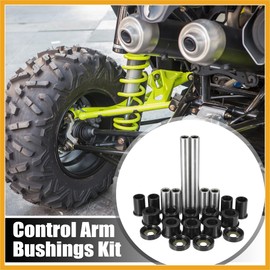 Partuto Front Upper and Lower Control Arm Bushings Kit Suspension for Honda 500 Foreman Rubicon TRX500 FA TRX500 FGA TRX500 FPA 4x4 Durable Material Replacement