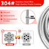 NAZOU 13.5FT Garage Door Cable Replacement 1/8 inch Vinyl Coated