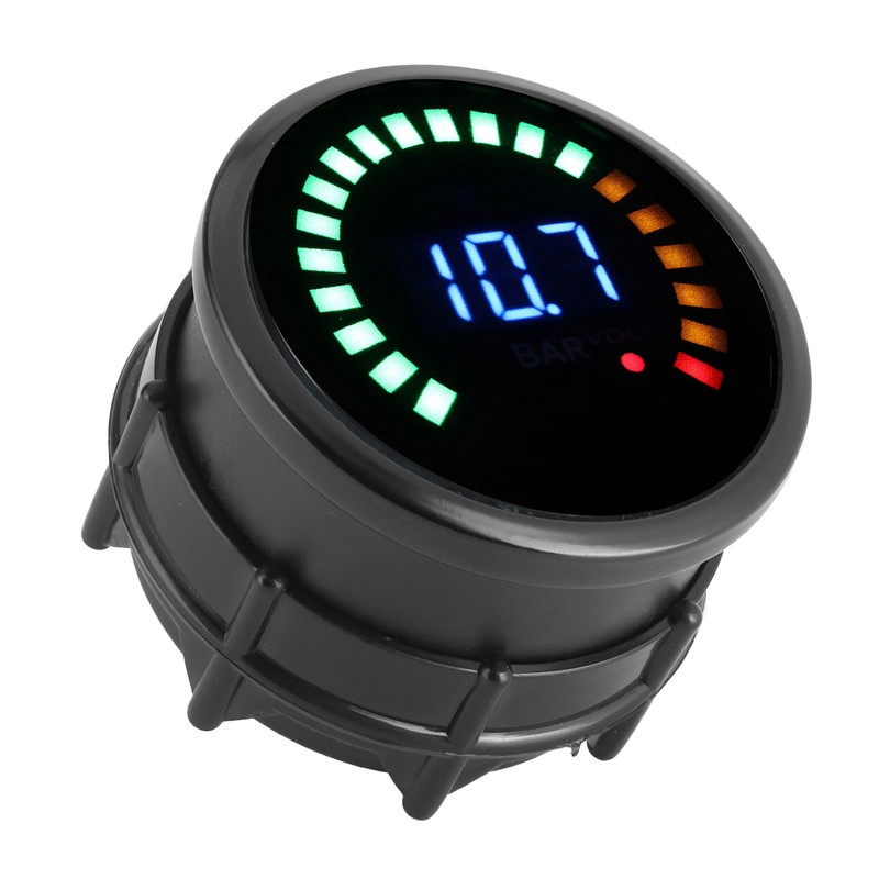 2in Car Voltmeter with LED Digital Display Vacuum Pressure Gauge