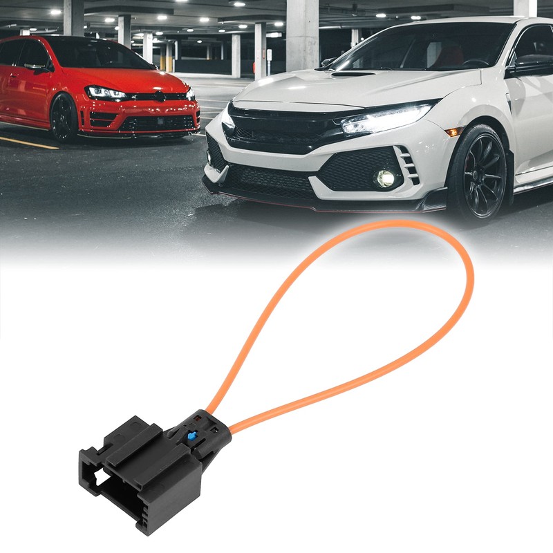X AUTOHAUX Automobile Fiber Optical Optic Loop Cable Bypass Connector