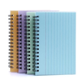 WYYFXY Colourful Index Cards 150 × 100 mm, Pack of 200 Flashcards 4 Colours Spiral Notepad with Transparent Cover, Vocabulary Cards for School Supplies, Stationery, Learning Aid, Learning Accessories