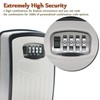 Extra Large Key Storage Security Lock,V-Resourcing Door Knob Mounted,Resettable 4