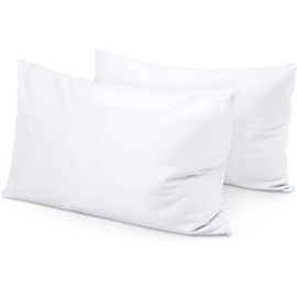 Travel Pillow Case 12x16 Size Egyptian Cotton Set of 2 Zipper Travel Pillowcase 600 Thread Count 100% Soft Egyptian Cotton 2 Pack, Toddler Pillowcase White Solid - Zipper Closer