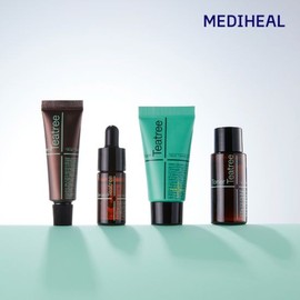 Mediheal Tea Tree Travel Skincare Kit (Cleansing Foam + Toner + Serum + Cream) / 메디힐 티트리 여행용 스킨케어 키트 (클렌징폼+토너+세럼+크림)