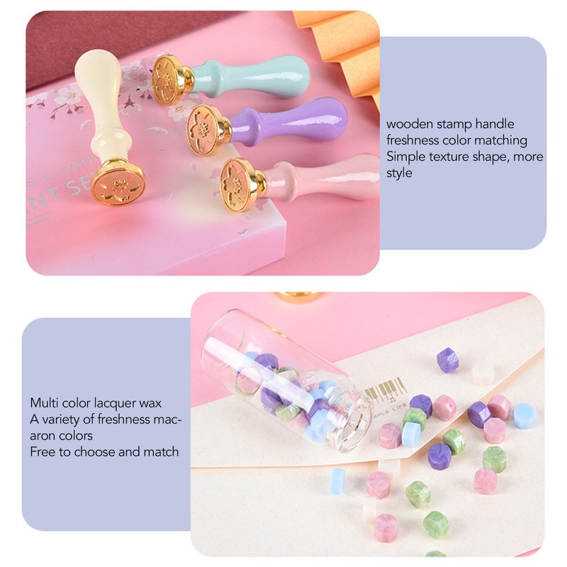 Seal Stamp Kit Replaceable Stamp Patterns Wax Seal Stamp Kit