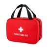 Red Empty First Aid Bag, Portable Oxford Cloth Emergency Medical