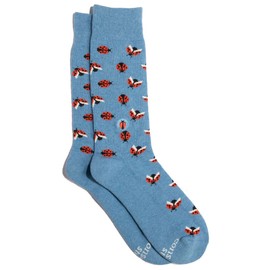 Conscious Step Socks that Protect Pollinators - Ladybirds, Medium