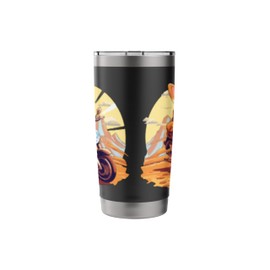 Corgi Dog Riding Motorcycle Kawaii Stainless Steel Insulated Tumbler