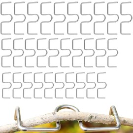 Pack of 30 Branch Supports for Fruit Trees, Spreader Branch Support for Fruit Trees, Metal Branch Puller for Fruit Trees, 13/10/8 cm M-Shaped Branch Spreader, Metal Branch Clips for Garden Branches