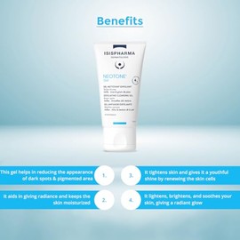 Isispharma neoTONE Gel 150 ml Gel de limpieza para pieles con problemas de hiperpigemantación, efecto con microesferas para ayudar en proceso de exfol