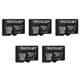 Patriot LX Series Micro SD Flash Memory Card 128GB - 5 Pack