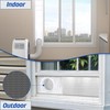 Wintcomfort Portable AC Window Seal Kit with Leaf Screen, Drawstring