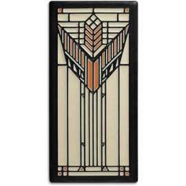 Frank Lloyd Wright Sumac (Cream) 4″×8″ Decorative Tile