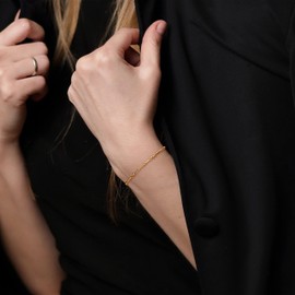 JoycuFF Morse Code Bracelets,Funny Birthday Gifts for Women Best Friend, Good Friend BBF Friendship Gifts,Gold Bracelet for Women,Fashion Silk Wrap Bracelet