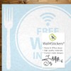 Free WiFi Inside Plate Window Sign Vinyl Sticker Graphics Cafe